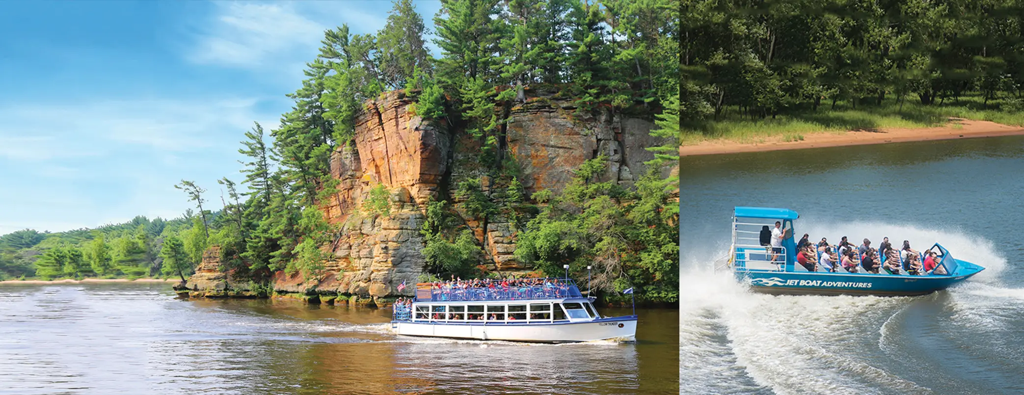 boat tour of dells